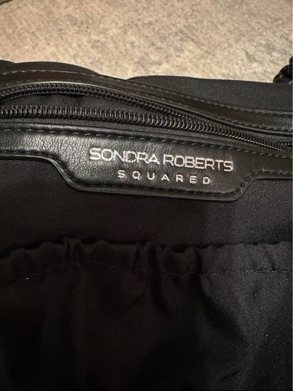 Sondra Roberts Squared Quilted Hobo Purse - Picture 7 of 8